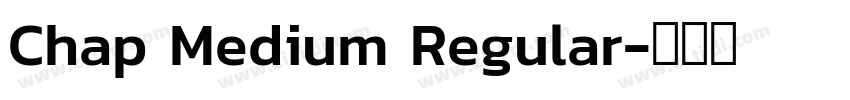 Chap Medium Regular字体转换